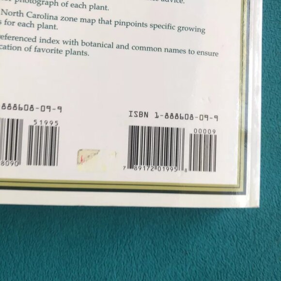 North Carolina Gardener's Guide Toby Bost 1st Printing 1997 PB - Picture 10 of 10